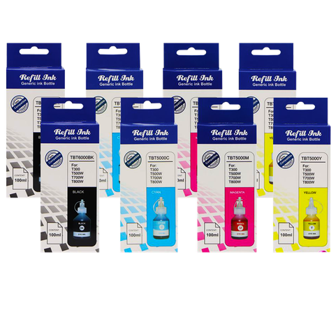 Pack 8 Tintas Alternativas Btd60 Bt6001 - Bt5001-0
