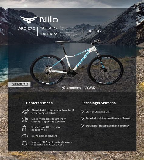 Bicicleta Mountain Bike Mujer Nilo Aqua Aro 27.5 S-6