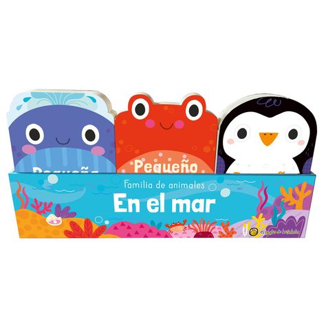 LIBRO FAMILIA DE ANIMALES MAR: CANGREJO, PINGU-0