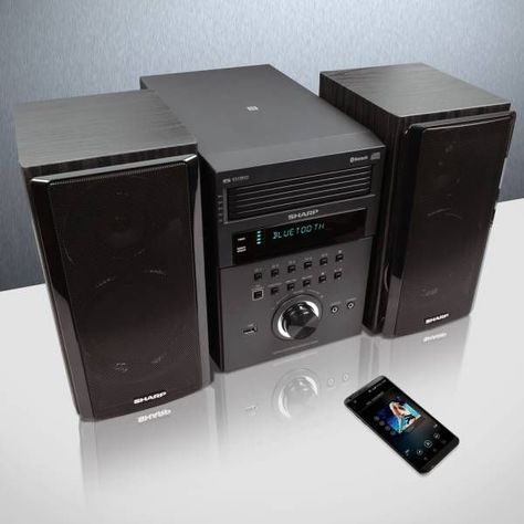 Microcomponente Sharp CD Player para 5 Disco Bluetooth NFC USB AM/FM-2