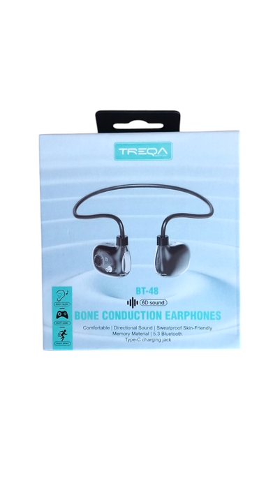 AUDIFONOS DEPORTIVOS CONDUCCION OSEA BLUETOOTH BT48 TREQA BLANCOS-0