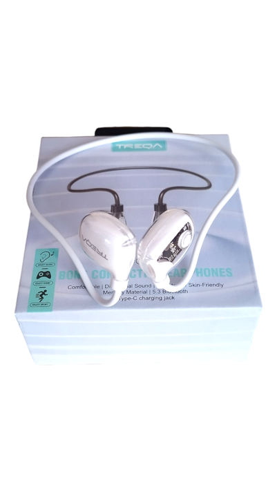 AUDIFONOS DEPORTIVOS CONDUCCION OSEA BLUETOOTH BT48 TREQA BLANCOS-4