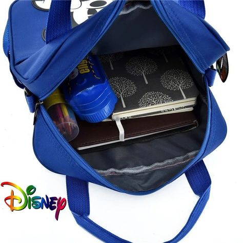 Mochila Bolso Escolar Disney Mickey Mouse Adultos y Niños - Rosa Oscuro-4