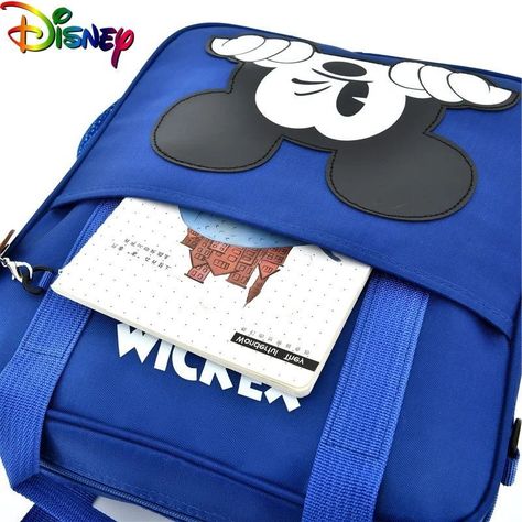Mochila Bolso Escolar Disney Mickey Mouse Adultos y Niños - Rosa Oscuro-5
