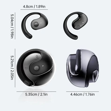 AUDIFONOS INALAMBRICOS OWS EARBUDS NEGROS-2