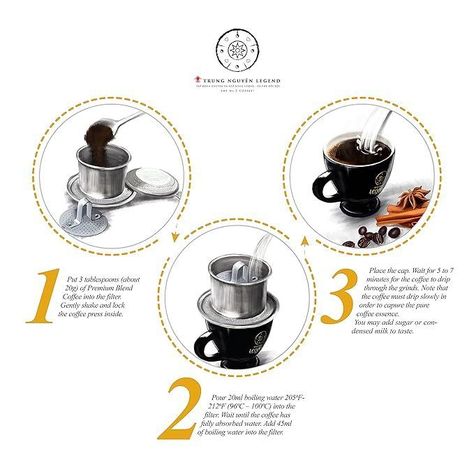 Cafetera Filtro Vietnamita Acero Inoxidable - Trung Nguyen -2