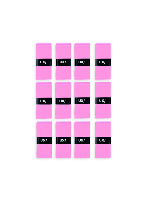 Pack X12 Overgrips UX/ Sensation Feel Color Rosa-0