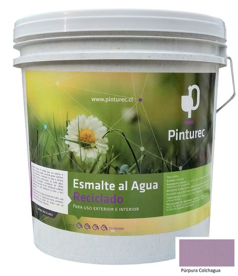 Esmalte al Agua Pinturec Satinado Purpura Colchagua 4G-0