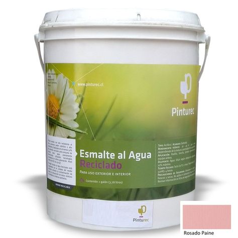 Esmalte al Agua Pinturec Satinado Rosado Paine 1G-0