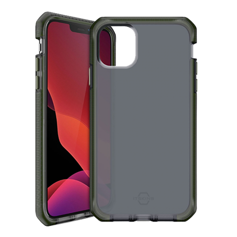 Carcasa Itskins Para iPhone 12 pro Max gris protección caídas extremas -0