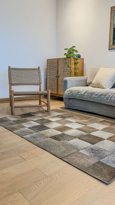Alfombra Cuero Patchwork 120x180 #1-2