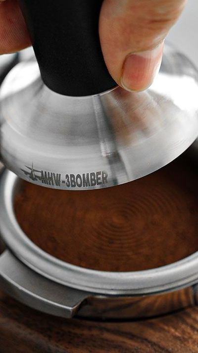 Tamper De Café 51 Mm - Acero Inoxidable Y Mango Negro-1