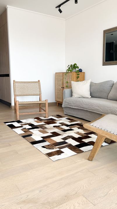 Alfombra Cuero Patchwork 120x180 #6-2