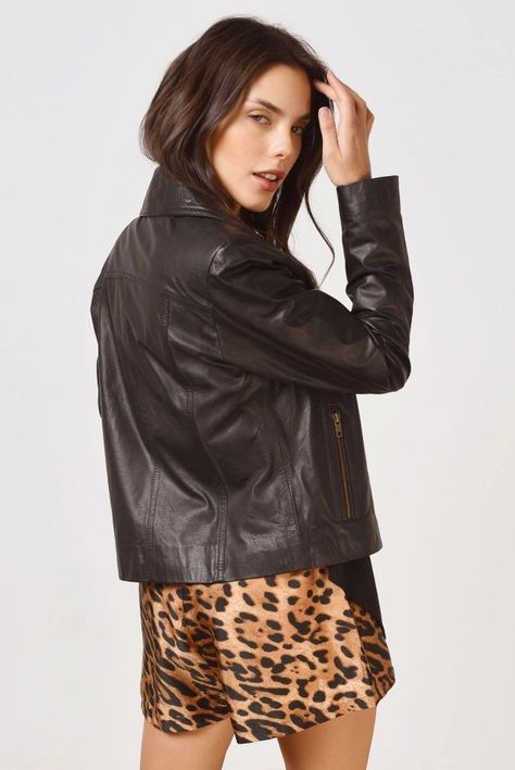 Chaqueta Cuero Vacuno Argentino - Modelo Mica-1
