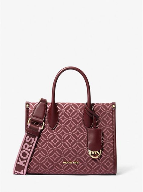 Cartera Michael Kora Mirella pequeña de jacquard con logotipo metálico Negro-0
