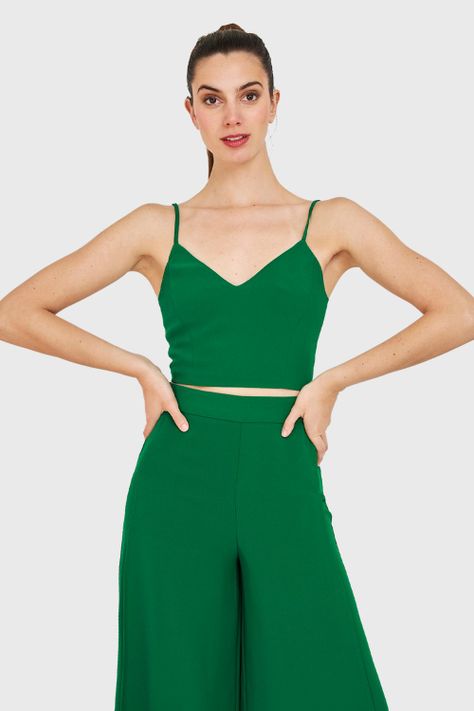 Crop Top Verde Nicopoly-4