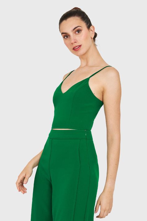 Crop Top Verde Nicopoly-2