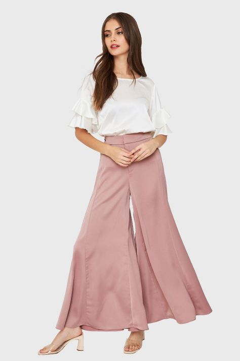 Maxi Palazzo Tipo Satín Rosado Nicopoly-1