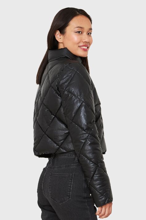 Parka Corta Con Mangas Negro Nicopoly-3