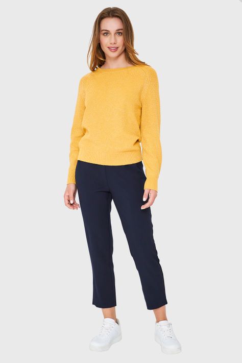 Sweater Brillos Mostaza Nicopoly-1