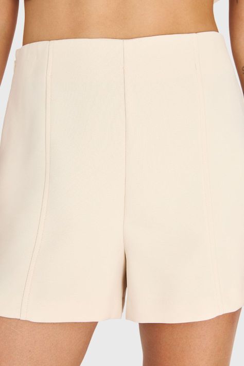 Short Básico Tiro Alto Beige Nicopoly-5