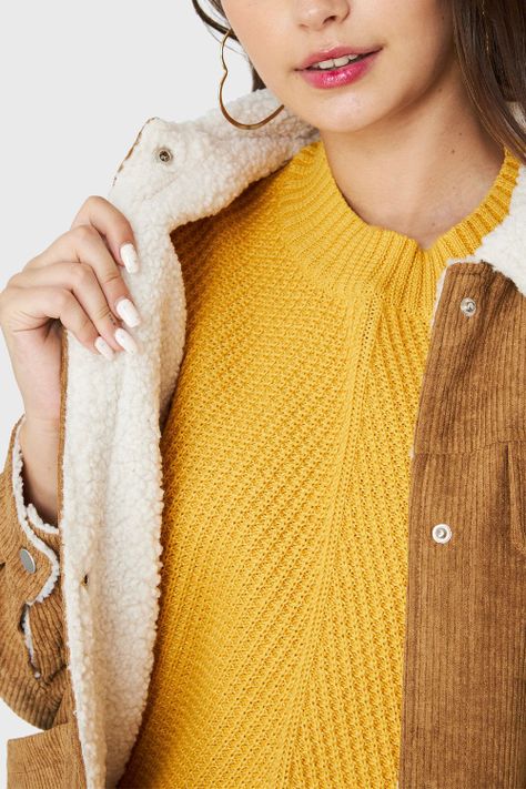 Chaqueta Tipo Cotelé Camel Nicopoly-5