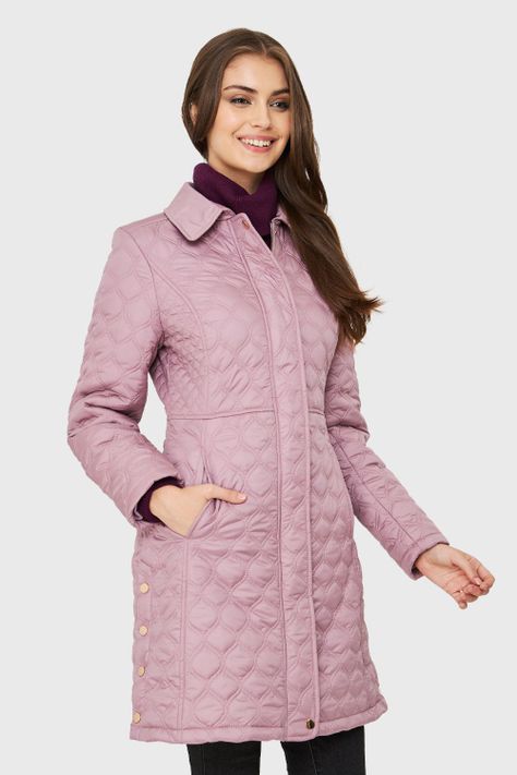 Parka Tipo Quilt Rosa Nicopoly-2