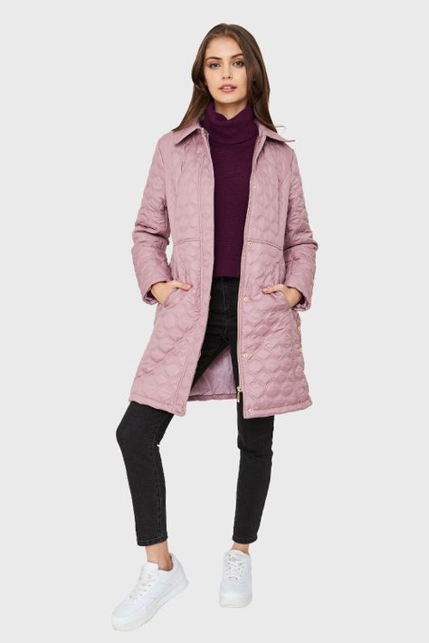 Parka Tipo Quilt Rosa Nicopoly-1