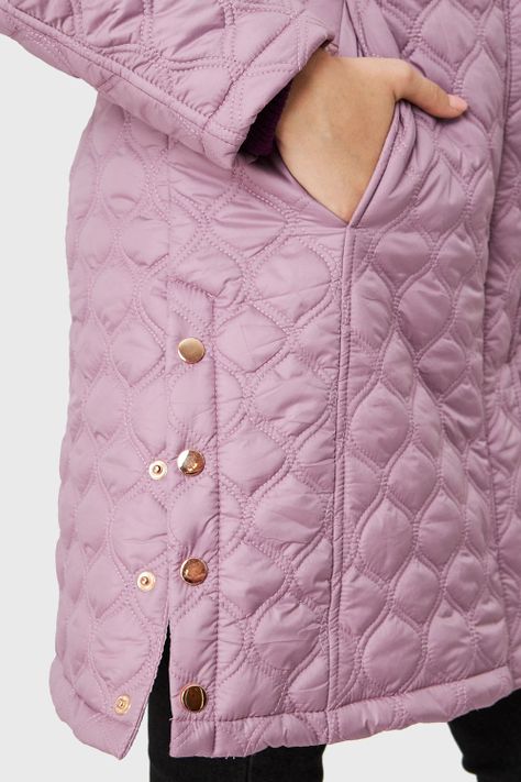 Parka Tipo Quilt Rosa Nicopoly-5