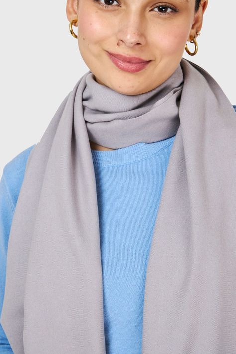 Bufanda Suave Gris Nicopoly-3