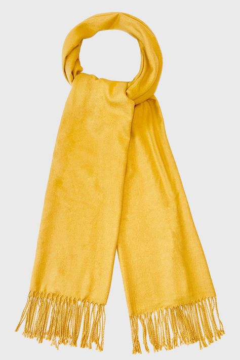 Bufanda Suave Amarillo Nicopoly-2