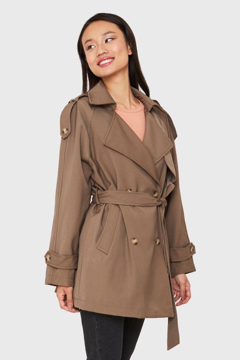 Trench Midi Taupe Nicopoly-2