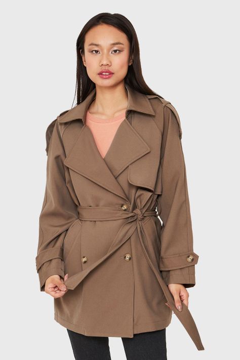 Trench Midi Taupe Nicopoly-4