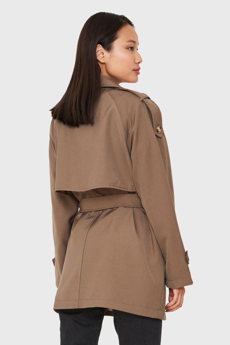 Trench Midi Taupe Nicopoly-3