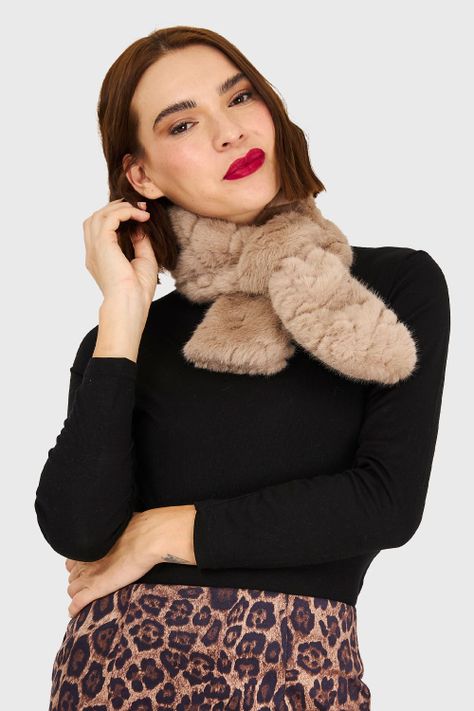 Cuello Tipo Piel Khaki Nicopoly-0