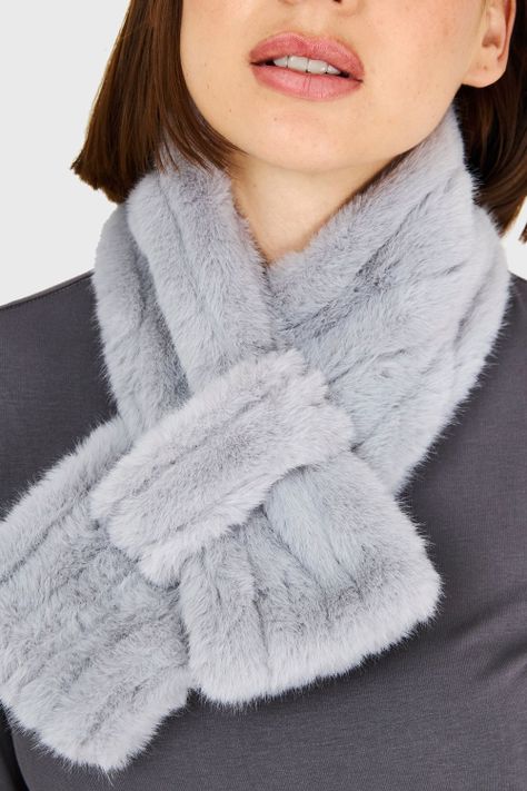 Cuello Tipo Piel Gris Nicopoly-3