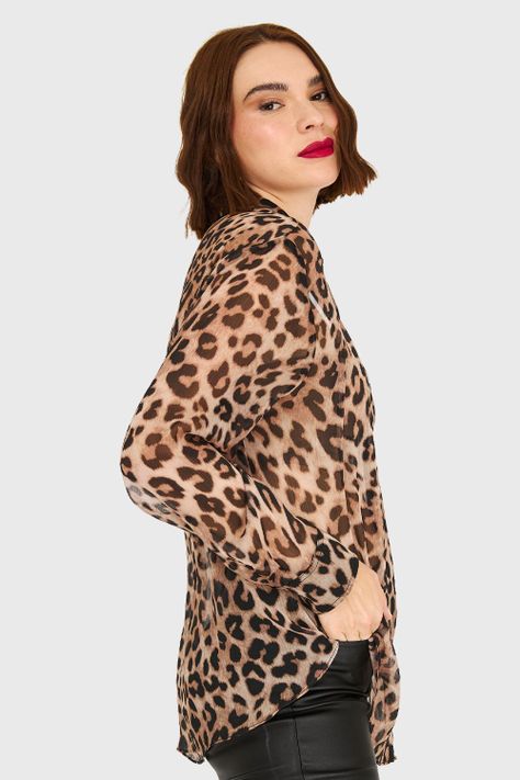 Blusa Leopardo Café Nicopoly-2