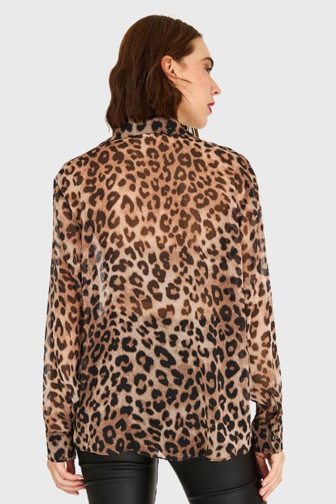 Blusa Leopardo Café Nicopoly-3
