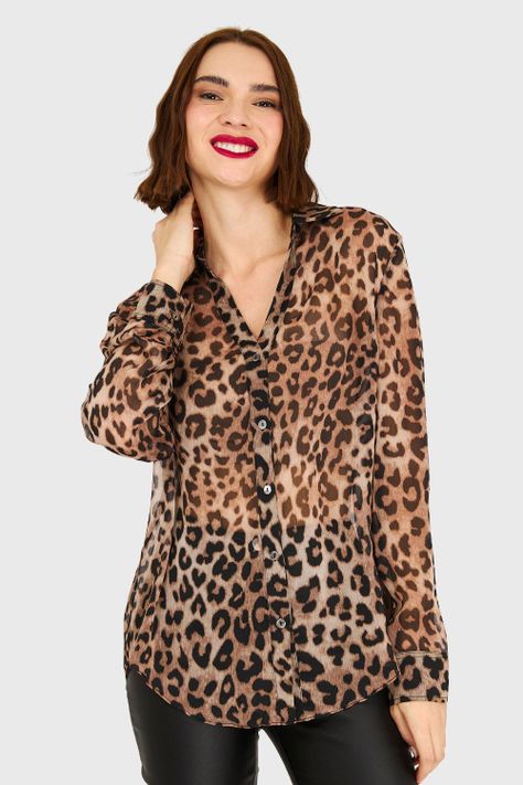 Blusa Leopardo Café Nicopoly-4