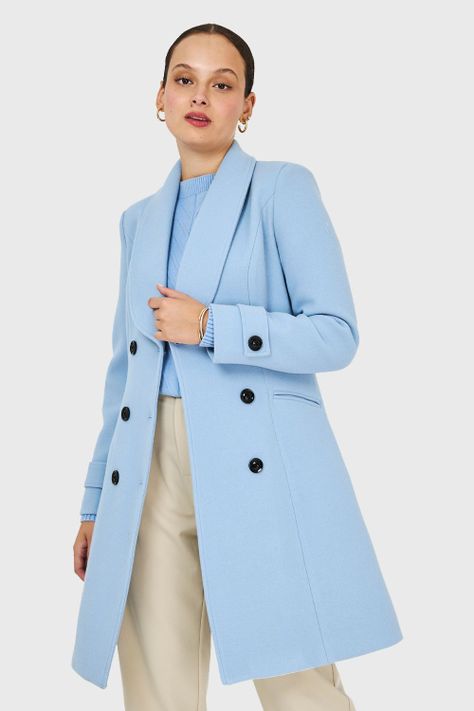 Abrigo Solapa Redonda Celeste Nicopoly-0