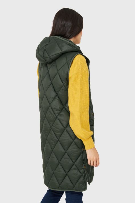 Parka Sin Mangas Quilt Oliva Nicopoly-3