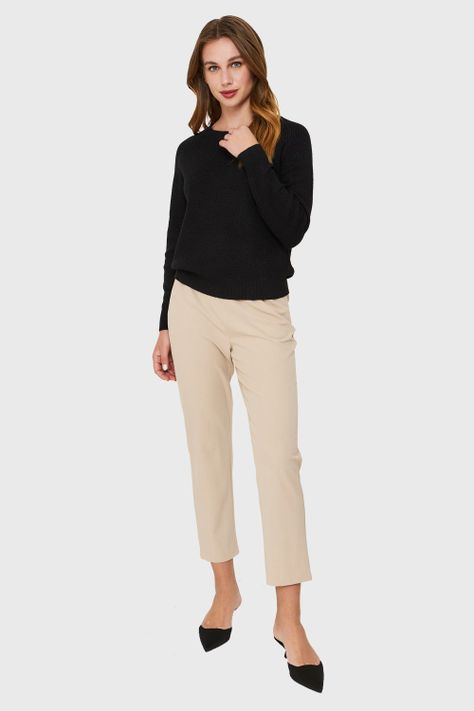 Sweater Brillos Negro Nicopoly-1