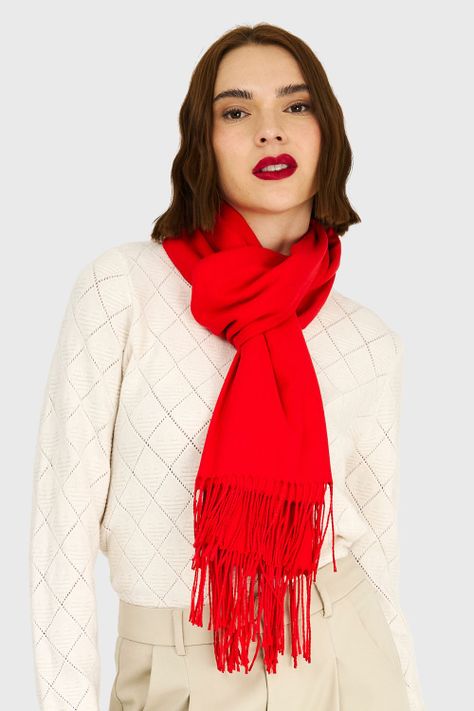 Bufanda Suave Rojo Nicopoly-0