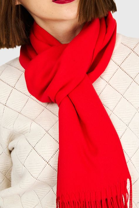 Bufanda Suave Rojo Nicopoly-3