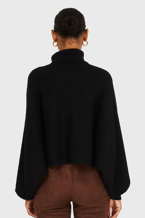 Sweater Manga Muerciélago Negro Nicopoly-3
