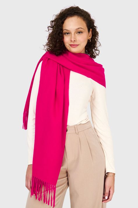Bufanda Gruesa Fucsia Nicopoly-0