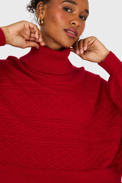 Sweater Manga Muerciélago Rojo Nicopoly-5