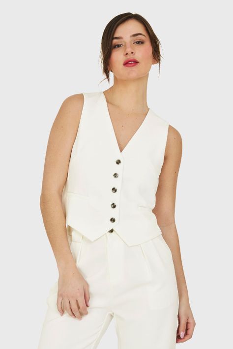Gilet Lazo Ajustable Blanco Nicopoly-3