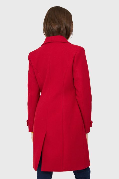 Abrigo Seis Botones Rojo Nicopoly-3
