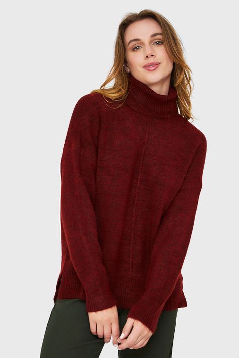 Sweater Beatle Costura Burdeos Nicopoly-4